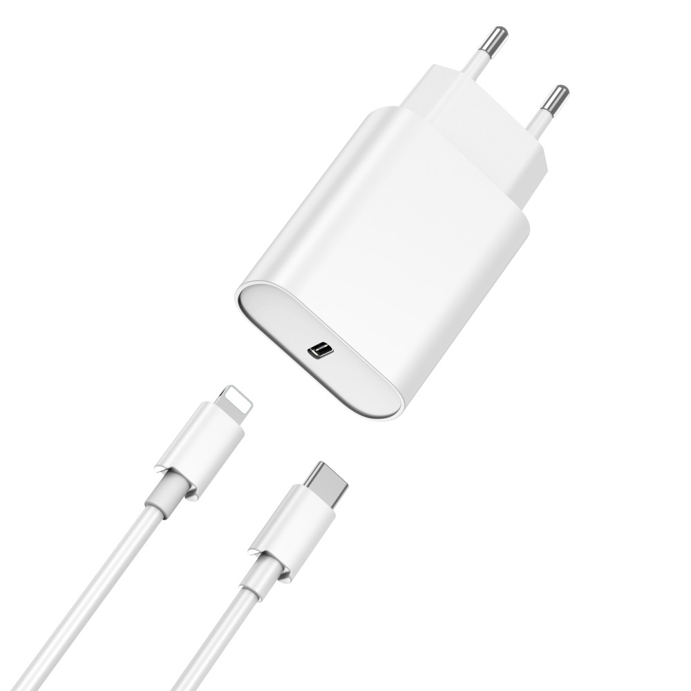 WiWU PD Fast Charger With Cable Type-C To Lightning U001 20W